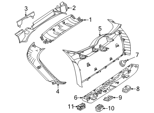 2025 Mercedes-Benz EQS 450 SUV Interior Trim - Lift Gate