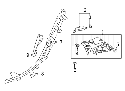 2025 Mercedes-Benz GLA250 Interior Trim - Quarter Panels
