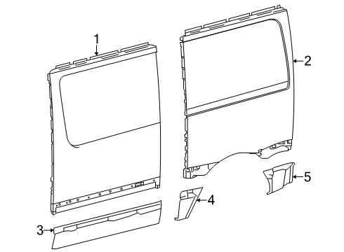 2024 Mercedes-Benz eSprinter Side Panel & Components