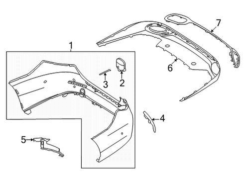 2023 Mercedes-Benz C300 Bumper Cover Diagram for 206-880-26-00-9999