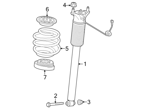 2023 Mercedes-Benz EQB 250+ Shocks & Components