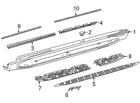 2025 Mercedes-Benz GLS450 Running Board