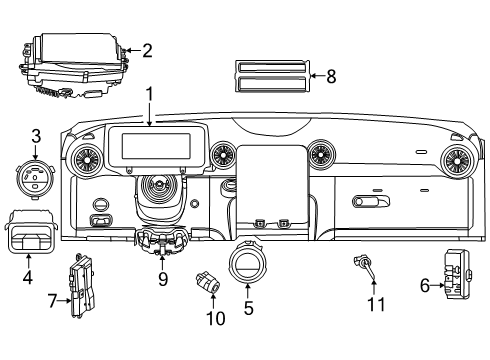 2024 Mercedes-Benz AMG GT 55 Cluster & Switches