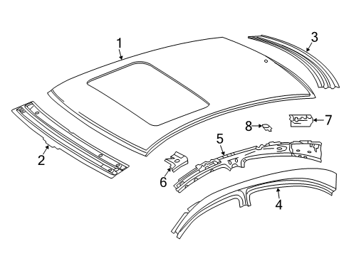 2023 Mercedes-Benz CLS450 Roof & Components