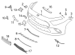 Diagram for Mercedes-Benz CLS450 Bumper - 257-880-48-04-9999