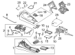Diagram for Mercedes-Benz SL63 AMG S E Performance Interior Lights - 232-825-17-00