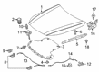 Diagram for Mercedes-Benz E400 Hood Release Cable - 257-880-23-04-64