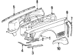 Diagram for Mercedes-Benz 380SL Wheelhouse - 107-620-51-61