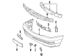 Diagram for Mercedes-Benz 300SL Bumper - 129-880-00-05-9999