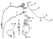 Diagram for Mercedes-Benz S600 Windshield Washer Hose - 222-860-15-92