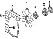 Diagram for Mercedes-Benz E420 Fan Clutch - 119-200-01-22
