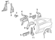 Diagram for Mercedes-Benz C280 Wheelhouse - 203-610-04-76
