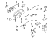 Diagram for Mercedes-Benz S63 AMG Instrument Cluster - 221-680-31-87-9E71