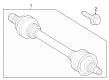 Diagram for Mercedes-Benz EQE 350+ SUV Axle Shaft - 296-350-45-00