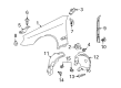 Diagram for Mercedes-Benz CLS500 Wheelhouse - 219-690-09-30