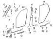Diagram for Mercedes-Benz GLC300 Weather Strip - 253-697-01-00-9G44
