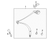 Diagram for Mercedes-Benz CLS55 AMG Seat Belt - 219-860-03-85-9C94