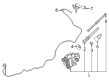 Diagram for Mercedes-Benz E63 AMG S Windshield Washer Nozzle - 213-860-00-47
