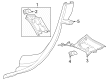 Diagram for Mercedes-Benz EQE SUV AMG Pillar Panels - 294-690-56-00-1D03