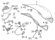 Diagram for Mercedes-Benz C63 AMG Liftgate Hinge - 205-750-03-28