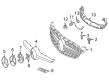 Diagram for Mercedes-Benz C43 AMG Emblem - 205-817-55-01