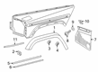 Diagram for Mercedes-Benz Mud Flaps - 463-889-09-00-7C45