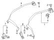 Diagram for Mercedes-Benz E400 Seat Belt - 213-860-23-85-9C94