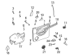 Diagram for Mercedes-Benz ML320 Door Seal - 163-720-17-24