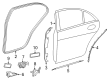 Diagram for Mercedes-Benz S63 AMG E Performance Door Seal - 223-730-33-00