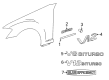 Diagram for Mercedes-Benz E63 AMG Emblem - 221-817-17-15