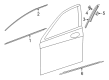 Diagram for Mercedes-Benz S63 AMG E Performance Door Moldings - 223-690-44-02