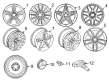 Diagram for Mercedes-Benz CLA35 AMG Alloy Wheels - 118-401-07-00-7X71