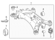 Diagram for Mercedes-Benz E63 AMG S Crossmember Bushing - 205-351-26-00