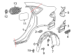Diagram for Mercedes-Benz GLC350e Wheelhouse - 253-690-06-30