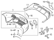 Diagram for Mercedes-Benz SL43 AMG Bumper - 232-880-34-01-9999