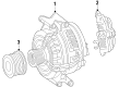 Diagram for Mercedes-Benz GL350 Alternator Pulley - 642-155-00-15-64