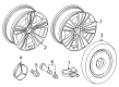 Diagram for Mercedes-Benz E450 Alloy Wheels - 214-401-28-00-7X23