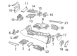 Diagram for Mercedes-Benz E63 AMG Center Console - 212-680-08-52-8P56