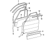 Diagram for Mercedes-Benz 500SEL Door Seal - 126-725-03-65