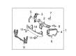 Diagram for Mercedes-Benz S600 Radiator Support - 221-620-00-72