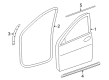 Diagram for Mercedes-Benz R320 Door Seal - 251-727-07-87