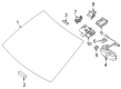 Diagram for Mercedes-Benz E450 Car Mirror - 213-810-14-01-9051
