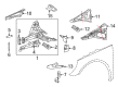 Diagram for Mercedes-Benz R320 Rear Crossmember - 251-620-22-34