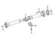 Diagram for Mercedes-Benz CLE53 AMG Driveshaft Center Support Bearing - 206-410-46-00