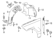 Diagram for Mercedes-Benz ML550 Wheelhouse - 166-880-28-05