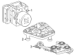 Diagram for Mercedes-Benz E450 ABS Control Module - 214-900-55-08