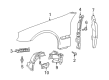 Diagram for Mercedes-Benz CL600 Wheelhouse - 215-690-19-30