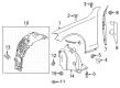 Diagram for Mercedes-Benz E63 AMG S Fender Splash Shield - 213-690-36-06