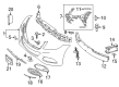 Diagram for Mercedes-Benz S550e Bumper Cover - 222-880-02-47-9999