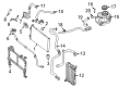 Diagram for Mercedes-Benz GLS550 Coolant Reservoir Hose - 000-998-13-42